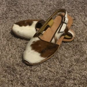 Cowhide shoes
